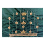 Load image into Gallery viewer, Women's Cotton Silk Self Design Unstitched Blouse Piece (Dark Green, 80-100 cm) Kashvii
