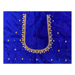 Load image into Gallery viewer, Women's Cotton Silk Self Design Unstitched Blouse Piece (Dark Blue, 80-100 cm) Kashvii
