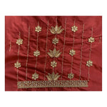 Load image into Gallery viewer, Women's Cotton Silk Self Design Unstitched Blouse Piece (Maroon, 80-100 cm) Kashvii
