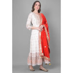 Load image into Gallery viewer, Women's Velvet Gotta Patti Dupatta (Red, Length: 2.25 to 2.50 Mtr) Kashvii

