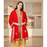 Load image into Gallery viewer, Women's Velvet Gotta Patti Dupatta (Red, Length: 2.25 to 2.50 Mtr) Kashvii
