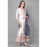 Load image into Gallery viewer, Women's Velvet Gotta Patti Dupatta (Grey, Length: 2.25 to 2.50 Mtr) Kashvii
