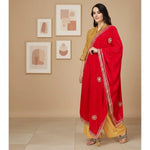 Load image into Gallery viewer, Women's Velvet Gotta Patti Dupatta (Pink, Length: 2.25 to 2.50 Mtr) Kashvii
