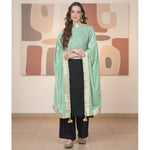 Load image into Gallery viewer, Women's Velvet Gotta Patti Dupatta (Sea Green, Length: 2.25 to 2.50 Mtr) Kashvii
