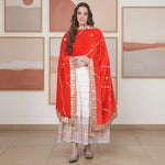 Load image into Gallery viewer, Women's Velvet Gotta Patti Dupatta (Red, Length: 2.25 to 2.50 Mtr) Kashvii
