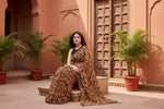 Load image into Gallery viewer, Women's Georgette Printed Saree With Unstitched Blouse 5.5Mtr (Yellow ) Kashvii
