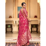 Load image into Gallery viewer, Women's Pink Silk Printed Saree With Unstitched Blouse -5.5Mtr Kashvii
