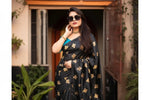 Load image into Gallery viewer, Women's Silk Printed Saree With Unstitched Blouse 5.5Mtr (Sky Blue) Kashvii
