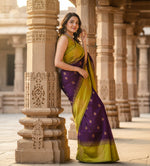 Load image into Gallery viewer, Women's Wine Silk Printed Saree With Unstitched Blouse -5.5Mtr Kashvii
