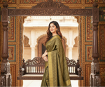Load image into Gallery viewer, Women's Silk Printed Saree With Unstitched Blouse 5.5Mtr (Black) Kashvii
