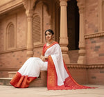 Load image into Gallery viewer, Women's Silk Printed Saree With Unstitched Blouse -5.5Mtr Kashvii
