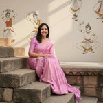 Load image into Gallery viewer, Women's Silk Printed Saree With Unstitched Blouse 5.5Mtr (Pink) Kashvii
