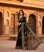 Load image into Gallery viewer, Women's Faux Georgette Printed Saree With Unstitched Blouse 5.5Mtr (Multicolor) Kashvii

