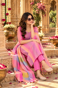 Cotton Kurti Pant Set with Dupatta(Multicolour)