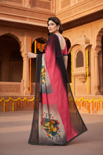 Load image into Gallery viewer, Women's Georgette Printed Saree With Unstitched Blouse 5.5Mtr (Multicolor)

