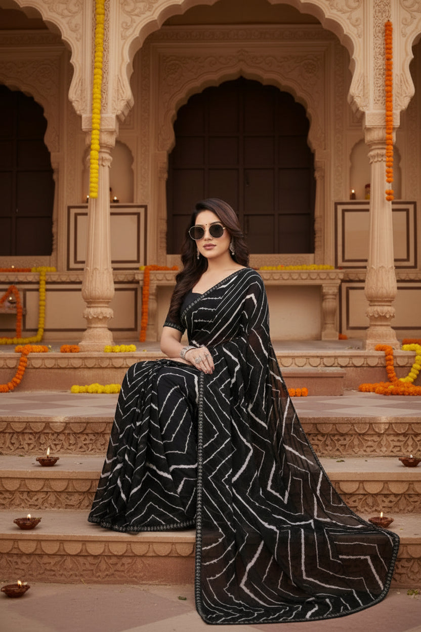 Pid 62518 generic women s georgette printed saree with unstitched blouse 5 5 mtr black 1 1000x1000_e3013540 c28b 4955 8cb1 f6165ae6f8f8