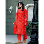 Load image into Gallery viewer, Cotton Blend Orange Printed Kurti Kashvii
