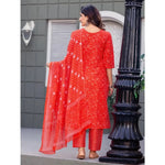 Load image into Gallery viewer, Cotton Blend Orange Printed Kurti Kashvii
