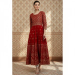 Load image into Gallery viewer, Casual Rayon Red Anarkali Kurti Kashvii
