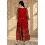 Load image into Gallery viewer, Casual Rayon Red Anarkali Kurti Kashvii
