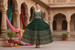 Load image into Gallery viewer, Casual Rayon Green Anarkali Kurti Kashvii
