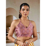Load image into Gallery viewer, Women's Satin Crepe Printed Saree With Unstitched Blouse 5.5Mtr (Mustard)
