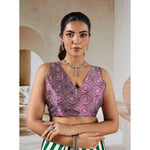 Load image into Gallery viewer, Women's Satin Crepe Printed Saree With Unstitched Blouse 5.5Mtr (Green)
