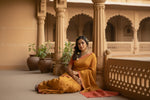 Load image into Gallery viewer, Women's Cotton Printed Saree With Unstitched Blouse 5.5Mtr (Mustrad)
