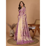 Load image into Gallery viewer, Women's Jacquard Saree With Unstitched Blouse 5.5Mtr (Multicolor)
