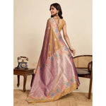 Load image into Gallery viewer, Women's Faux_Banarasi_Silk Woven Saree With Unstitched Blouse 5.5Mtr (Mustard)
