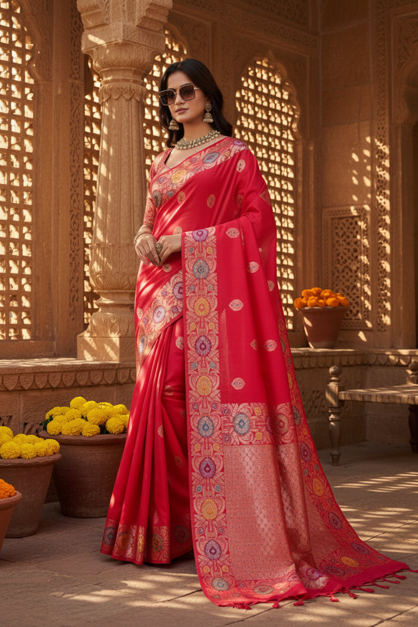 Pid 65596 women s faux banarasi silk woven saree with unstitched blouse 5 5 mtr red 2 1000x1000_08e39f9d 1627 4738 ba89 b660e32227a0