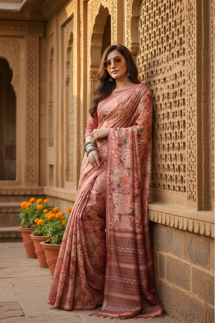 Pid 65674 generic women s faux tussar silk abstract print saree with unstitched blouse 5 5 mtr peac 1000x1000_8d3b1ec3 ace2 4ee8 bbe6 bec8cb49a02f