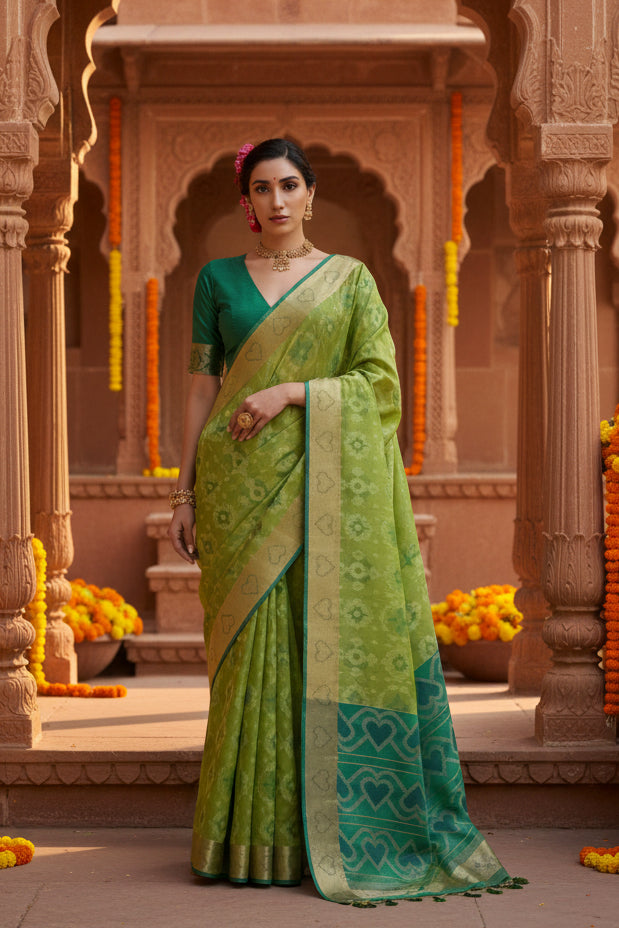 Pid 65727 generic women s silk blend ethnic ikat pattern saree with unstitched blouse 5 5 mtr light 1000x1000_3df0432a 2331 41c3 81ac f8d7d0e14ef5