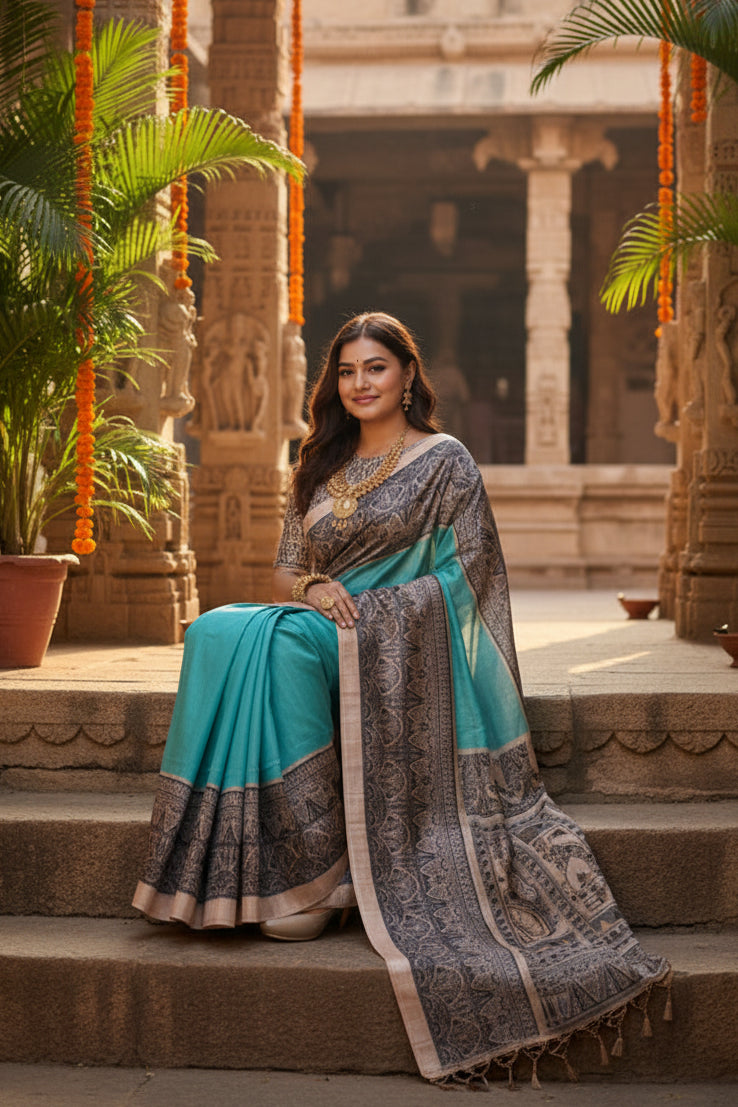 Pid 65739 generic women s faux tussar ethnic print saree with unstitched blouse 5 5 mtr aqua blue 1000x1000_de9da87f 22b0 4f93 a95b ab010e217830_1