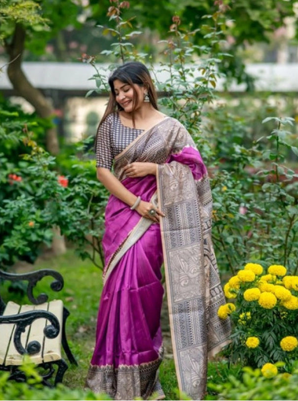 Pid 65766 generic women s faux tussar geometric print saree with unstitched blouse 5 5 mtr purple 1000x1000_c1cbc92d e00f 4653 bc0f af2e0a1c5bdb