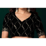 Load image into Gallery viewer, Women's Net Sequence Saree With Unstitched Blouse 5.5Mtr (Green)
