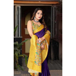 Load image into Gallery viewer, Women's Cotton Silk Printed Saree With Unstitched Blouse 5.5Mtr (Multicolor)
