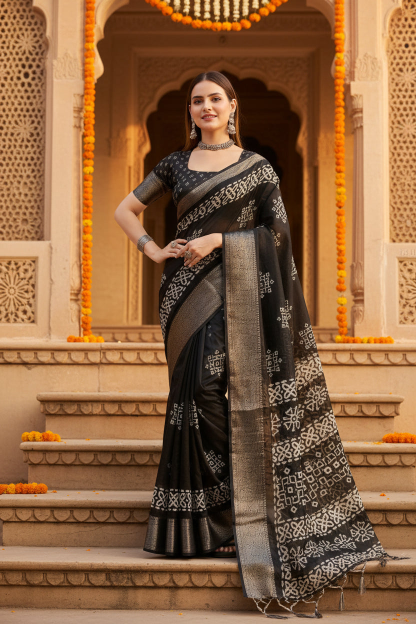 Pid 66571 women s cotton silk printed saree with unstitched blouse 5 5 mtr black 2 1000x1000_2