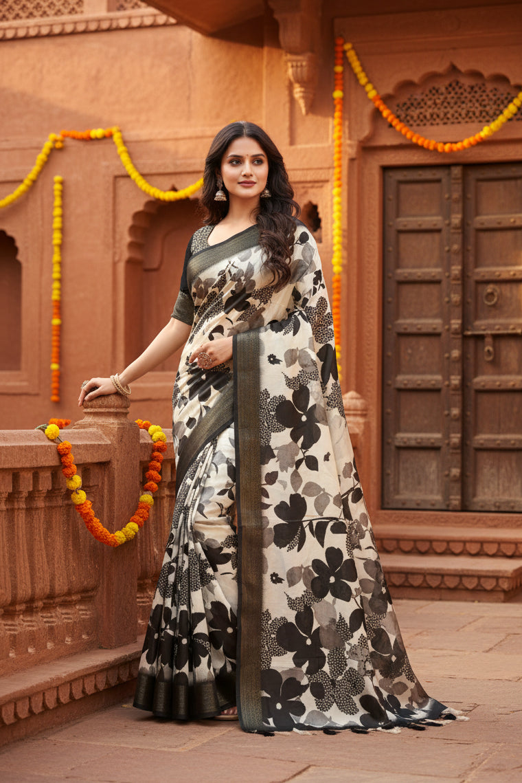 Pid 66576 women s cotton silk floral printed saree with unstitched blouse 5 5 mtr multicolor 4 1000x1000