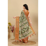 Load image into Gallery viewer, Women's Cotton Silk Floral Printed Saree With Unstitched Blouse 5.5Mtr (Multicolor)
