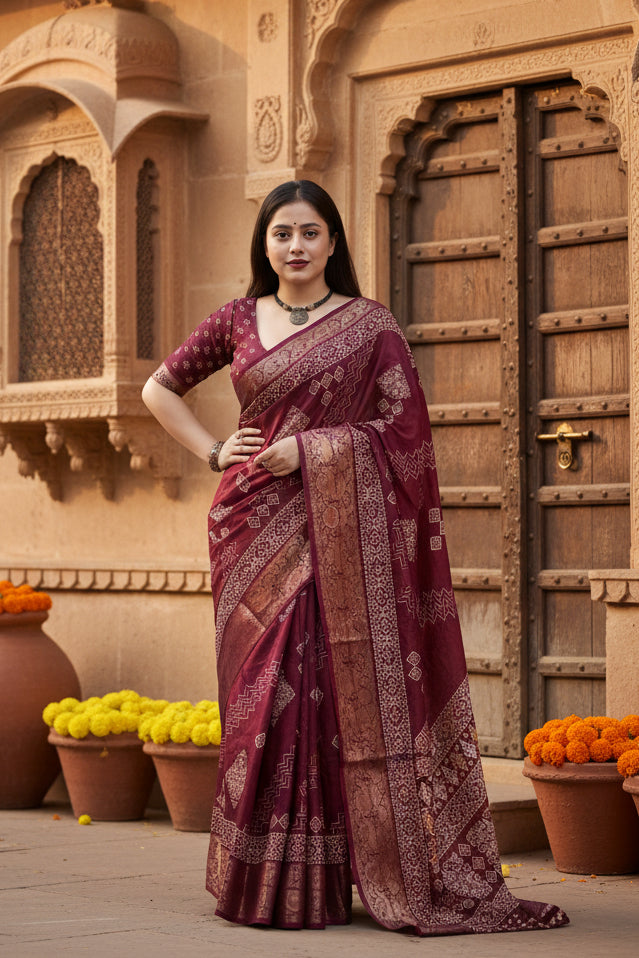 Pid 66615 women s cotton silk printed saree with unstitched blouse 5 5 mtr purple 2 1000x1000_1