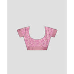 Load image into Gallery viewer, Women's Cotton Blend Floral Printed Saree With Unstitched Blouse 5.5Mtr (Pink)
