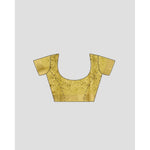 Load image into Gallery viewer, Women's Cotton Blend Floral Printed Saree With Unstitched Blouse 5.5Mtr (Mustard)
