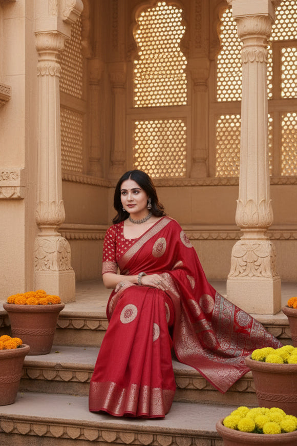 Pid 66733 women s art silk printed saree with unstitched blouse 5 5 mtr red 2 1000x1000_3ce61009 e7e7 4e04 85fe 20254bbdc576