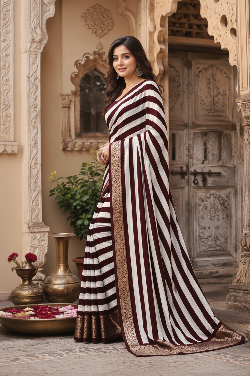 Soft Dola Silk Saree With Unstitched Blouse(Maroon)